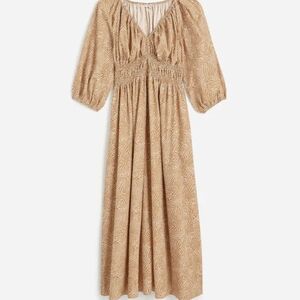 Madewell V-Neck Balloon-Sleeve Maxi Dress size 4